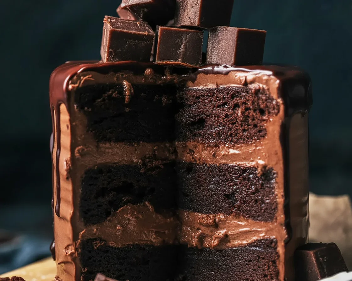 Mocha Layer Brownie Cake