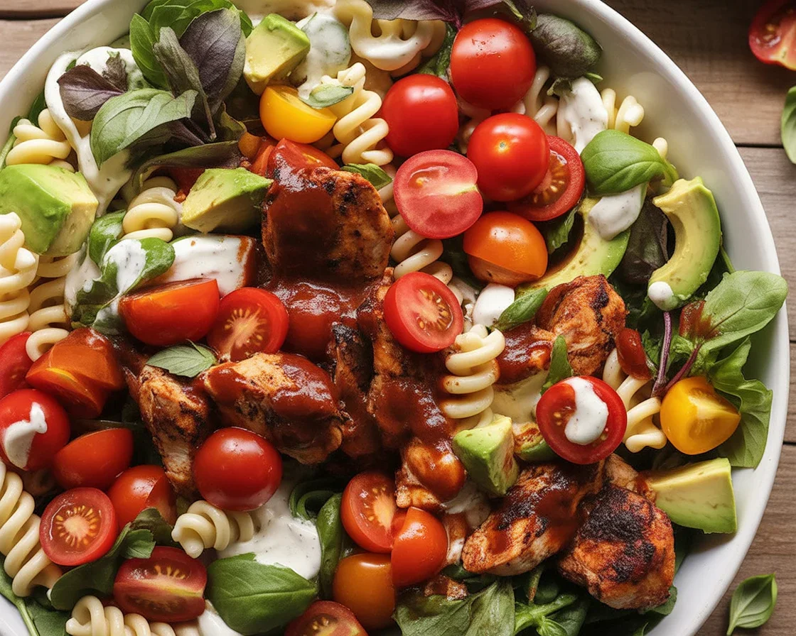 Delicious BBQ Chicken Ranch Salad for Your Next Get-Together