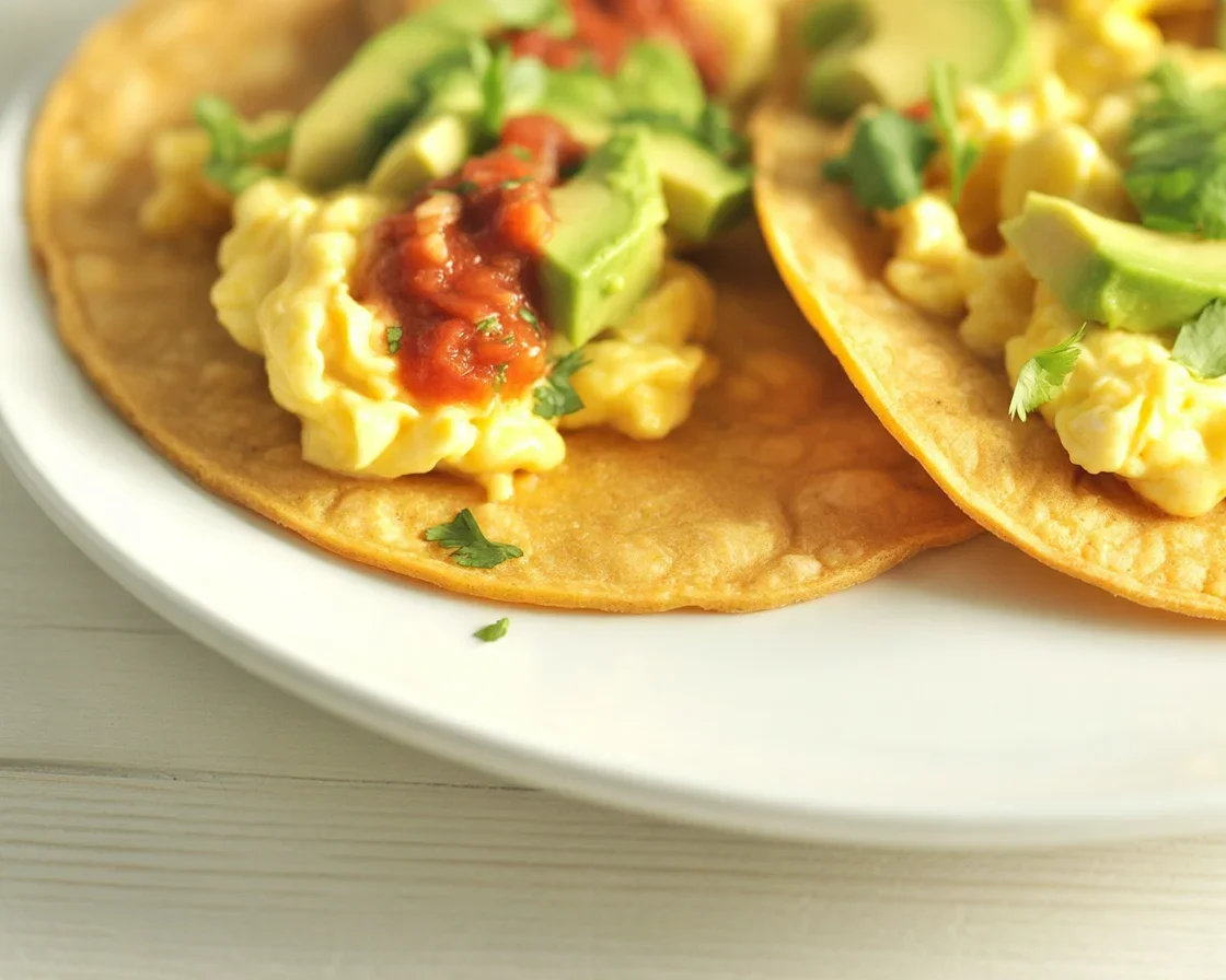 Fried Egg and Avocado Breakfast Tacos