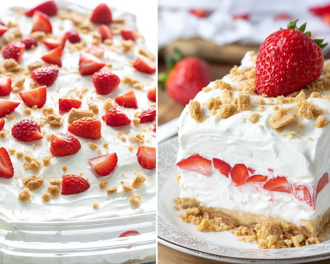 Strawberry Cheesecake Lasagna