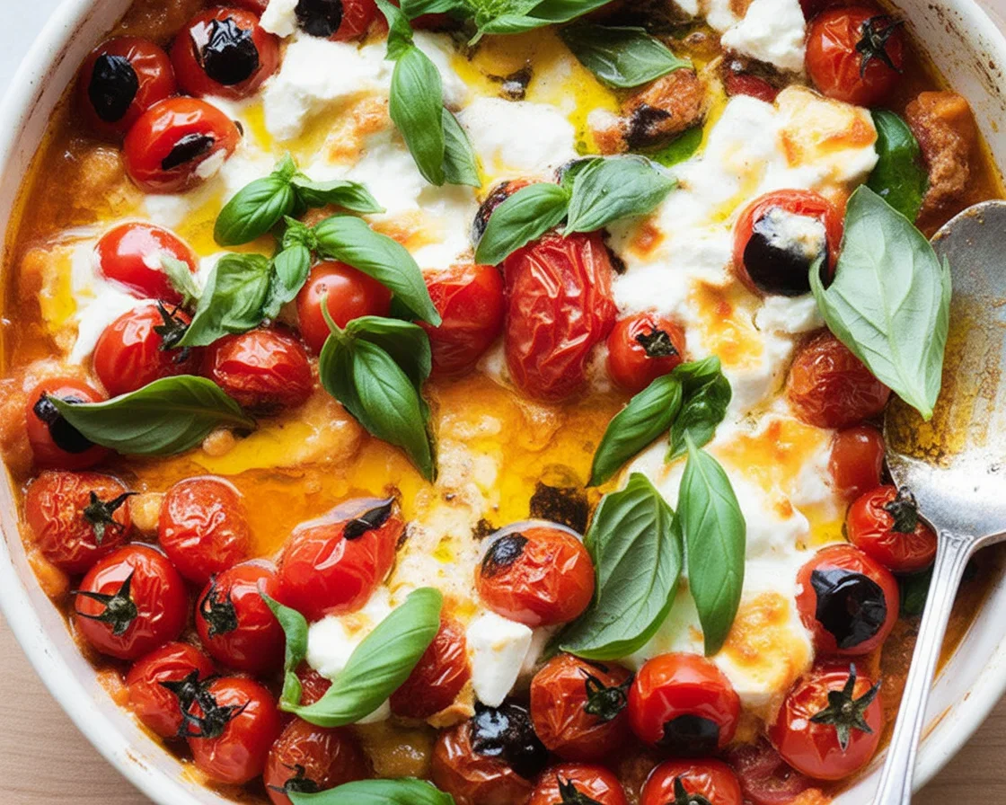 Irresistible Baked Feta Pasta with Summer Tomatoes Delight