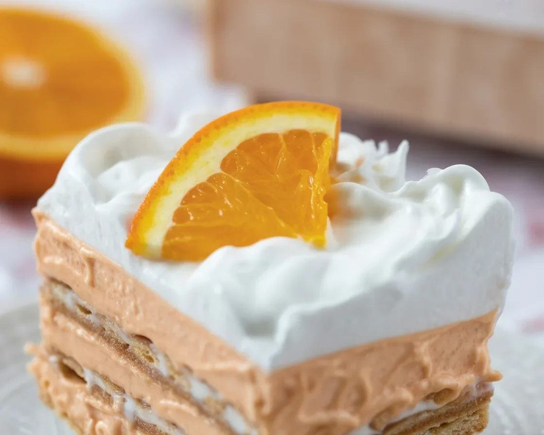 Orange Creamsicle Icebox Cake