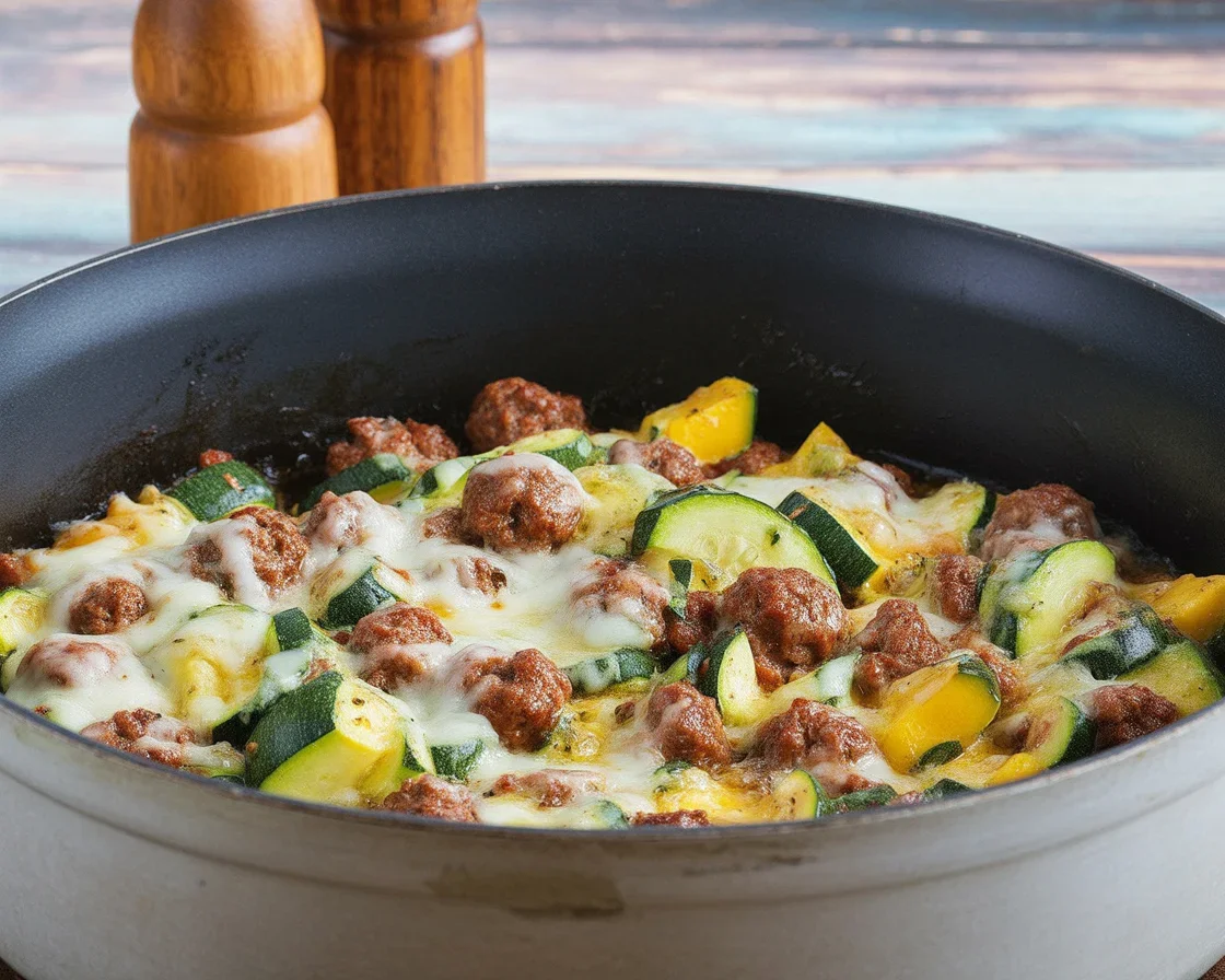 Savor the Flavor: Italian Sausage & Summer Squash Bake