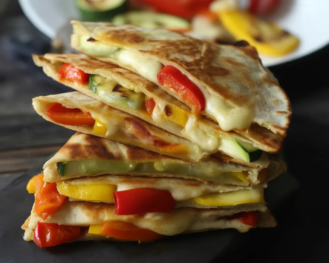 Grilled Veggie & Goat Cheese Quesadillas