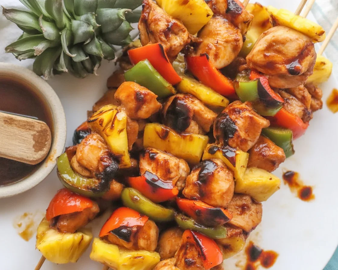Teriyaki Chicken & Pineapple Kebabs