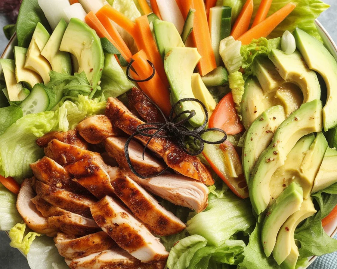 Savory Teriyaki Chicken Salad with Crunchy Veggies