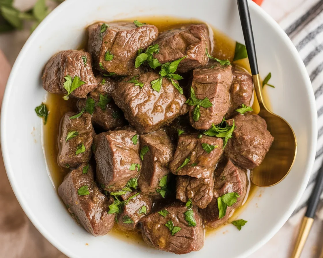 Sizzling Lemon Garlic Butter Steak Bites in Just 10 Minutes!