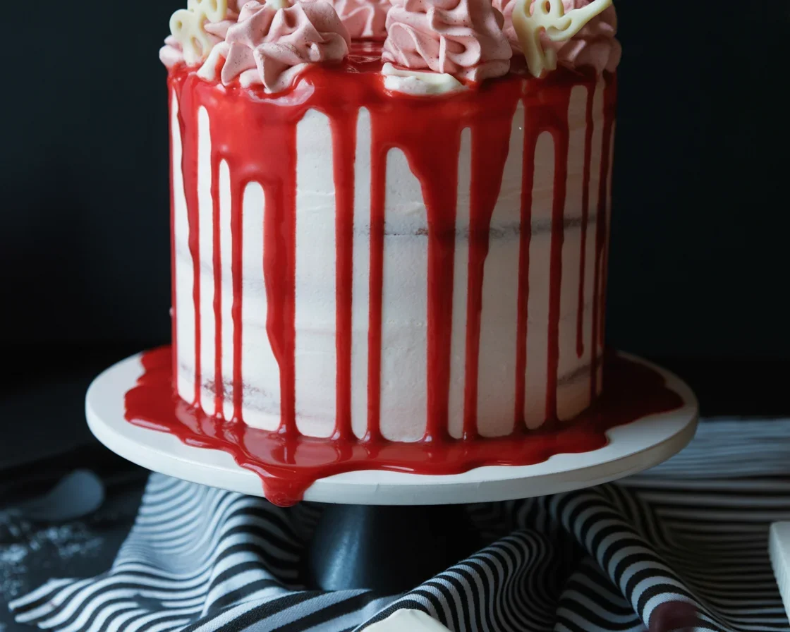 Blood Red Velvet Cake Recipe: Hauntingly Delicious Halloween Dessert