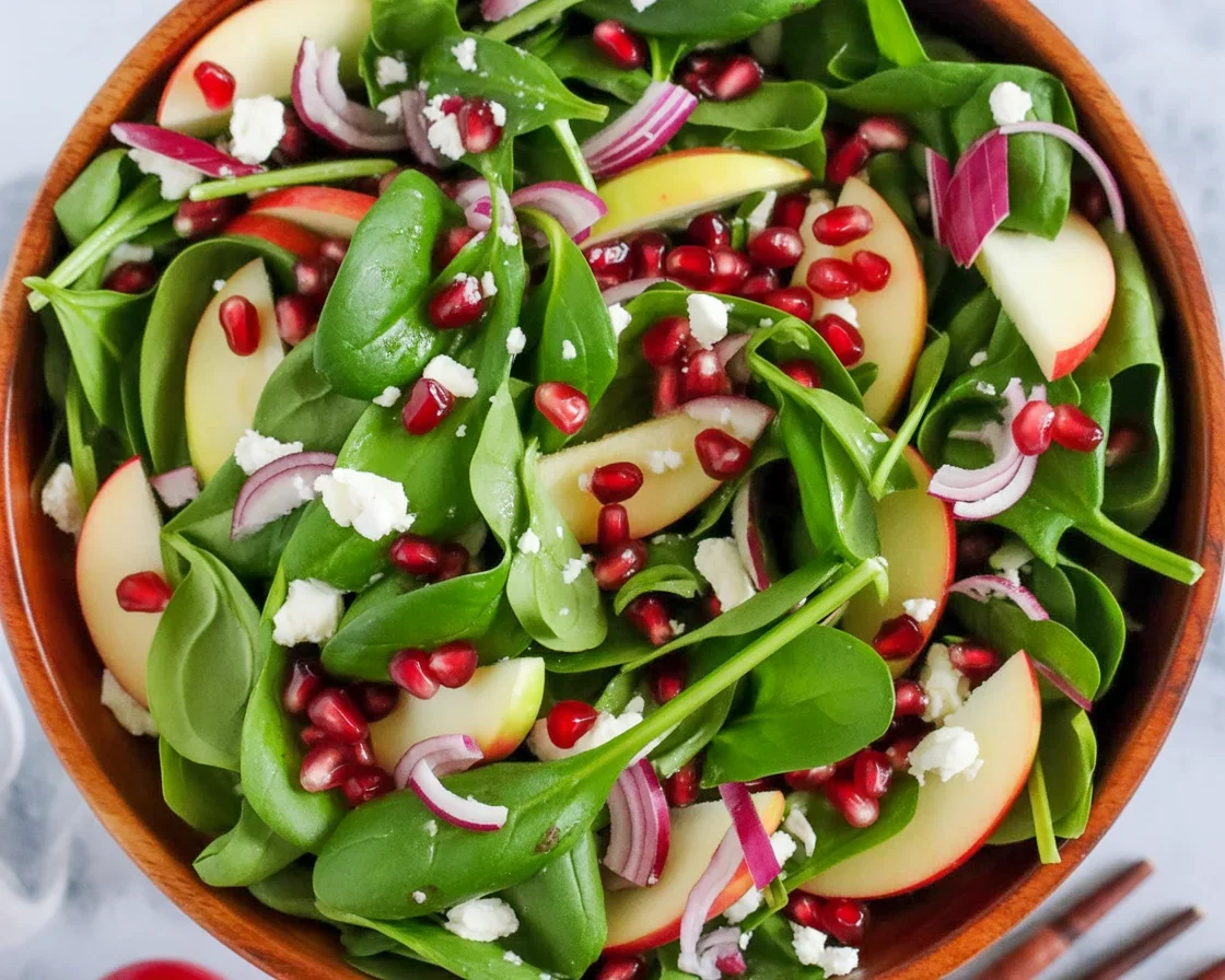 Spinach Pomegranate Salad Recipe – Festive & Delicious